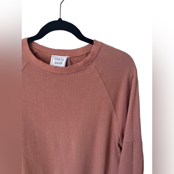 Distressed Relaxed Crewneck - Picture 2 of 4